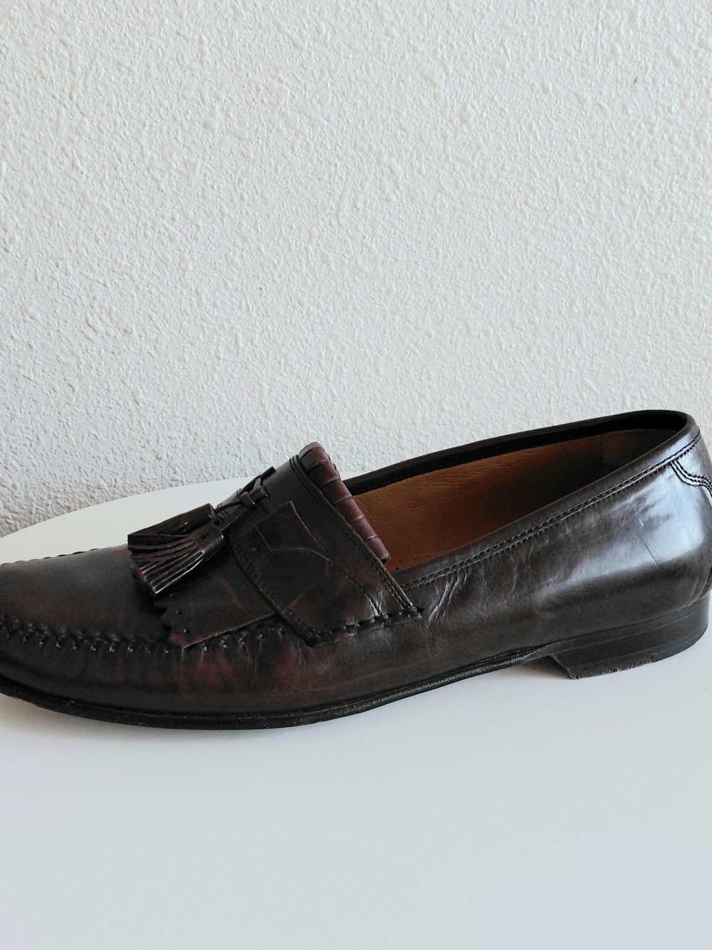 Sold Sold Burgundy Leather Tassel ShoesS